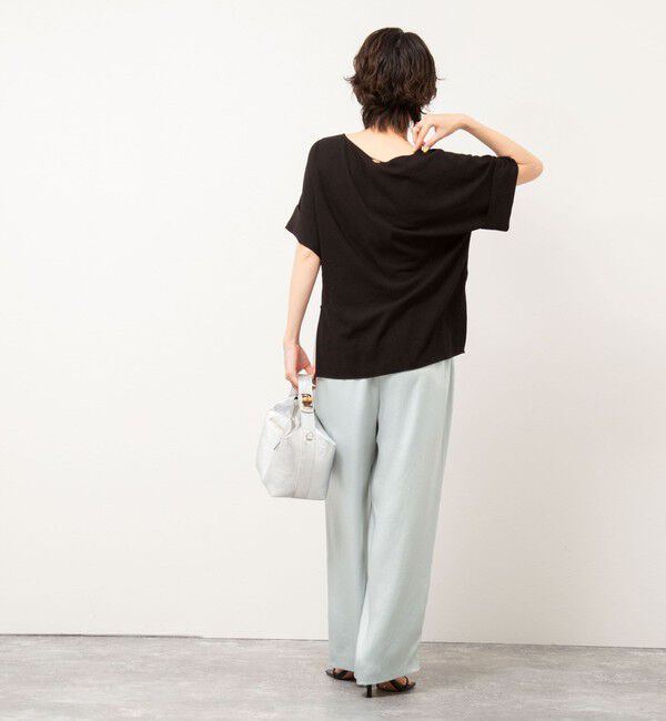 NOLLEY'S「【松葉☆別注アイテム】《セットアップ対応》エアリージョーゼットWカフスブラウス」|シャツ・ブラウス|