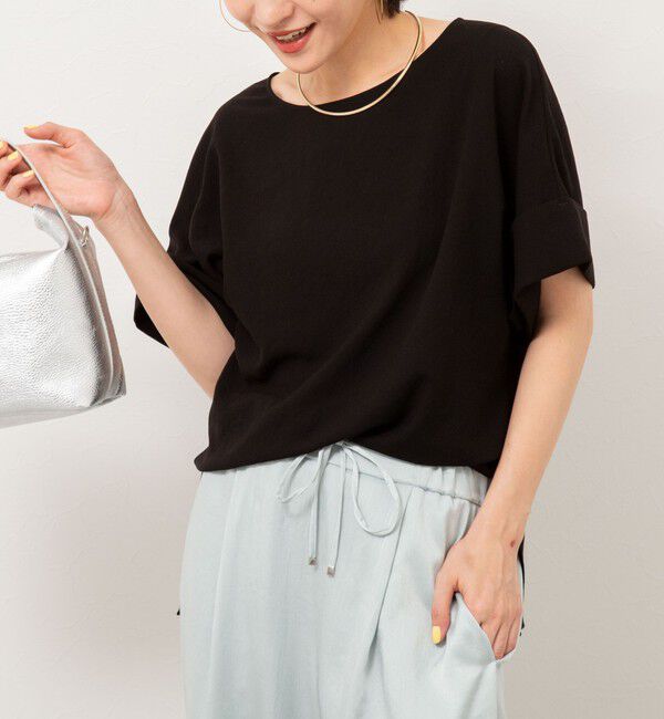 NOLLEY'S「【松葉☆別注アイテム】《セットアップ対応》エアリージョーゼットWカフスブラウス」|シャツ・ブラウス|