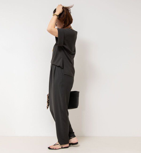 NOLLEY'S「【松葉☆別注アイテム】《セットアップ対応》エアリージョーゼットWカフスブラウス」|シャツ・ブラウス|