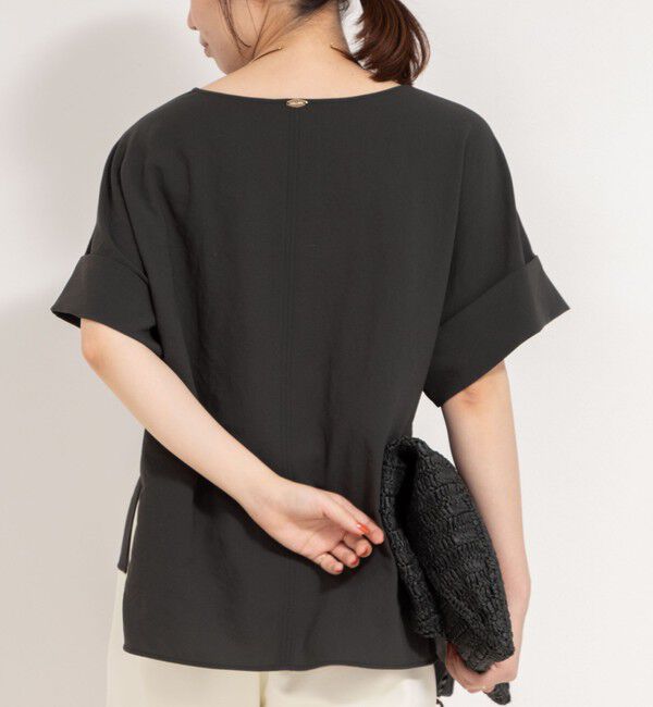 NOLLEY'S「【松葉☆別注アイテム】《セットアップ対応》エアリージョーゼットWカフスブラウス」|シャツ・ブラウス|