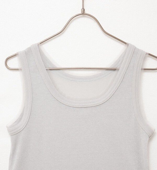NOLLEY'S「ラメリブタンクトップ」|タンクトップ|