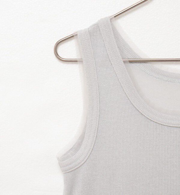 NOLLEY'S「ラメリブタンクトップ」|タンクトップ|