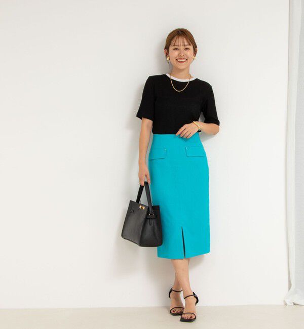 NOLLEY'S sophi「シアー配色トリミング半袖Tシャツ」|Tシャツ・カットソー|