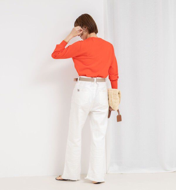 NOLLEY'S sophi「《アンサンブル対応/手洗い可能》綿ポリポケ付きCクルーネックカーディガン」|カーディガン|