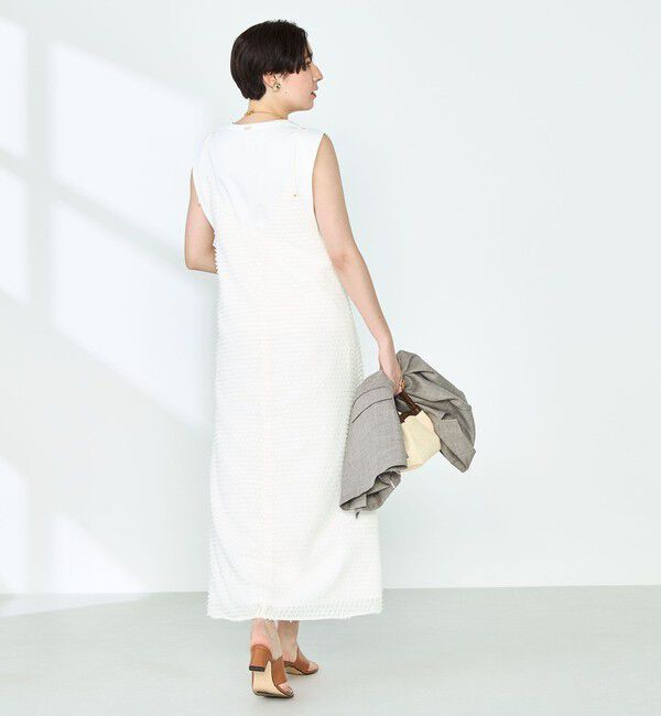 NOLLEY'S「ウォッシャブルカットジャガードキャミワンピース」|ワンピース|