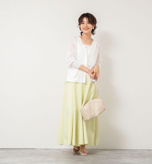 NOLLEY'S sophi「《手洗い可能》綿混シアーVネックカーディガン」|カーディガン|