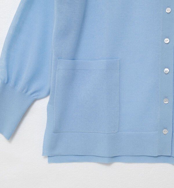 NOLLEY'S sophi「《手洗い可能》綿混シアーVネックカーディガン」|カーディガン|