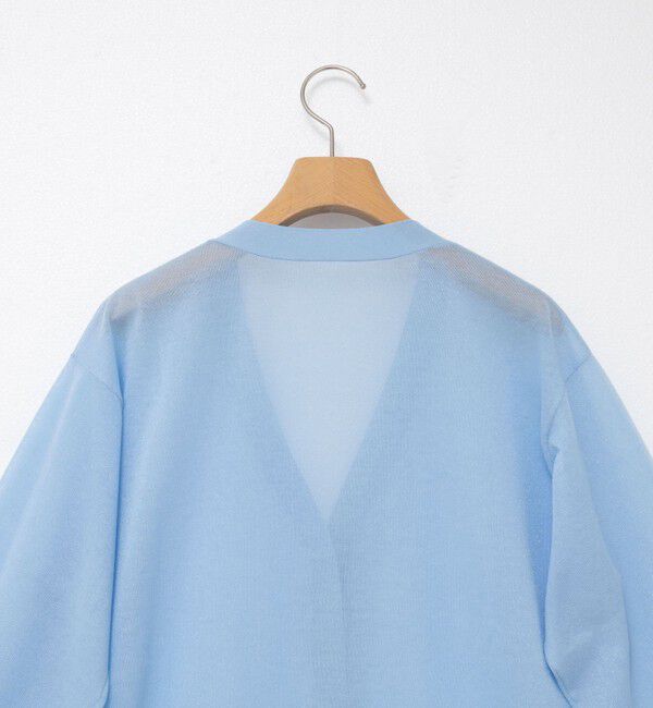 NOLLEY'S sophi「《手洗い可能》綿混シアーVネックカーディガン」|カーディガン|