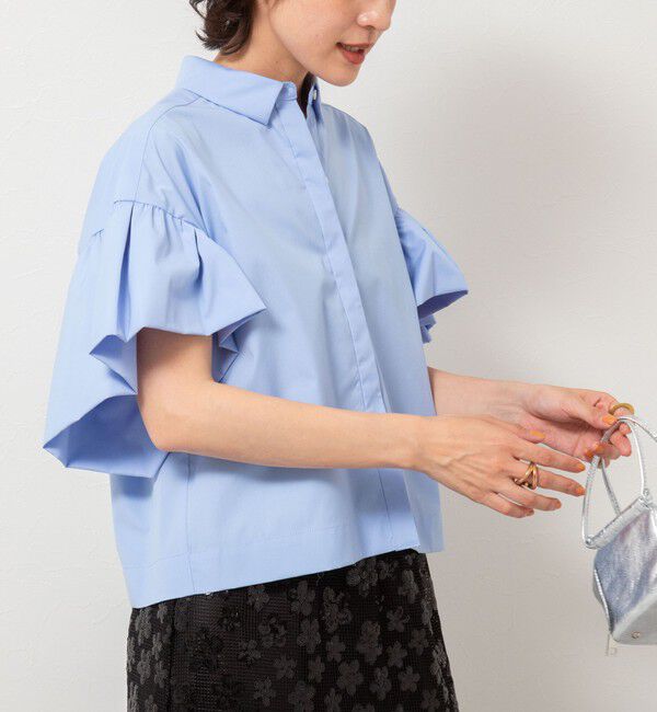 NOLLEY'S「ラッフルスリーブブラウス」|シャツ・ブラウス|