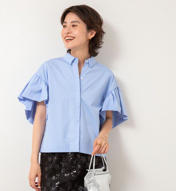 NOLLEY'S「ラッフルスリーブブラウス」|シャツ・ブラウス|