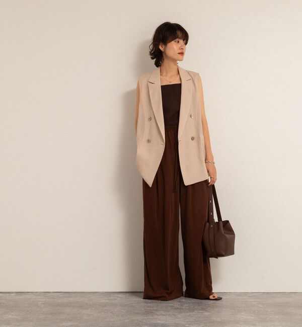 NOLLEY'S「【MAQWEL/マクウェル】ソフトタッチスラブスリットパンツ」|その他|