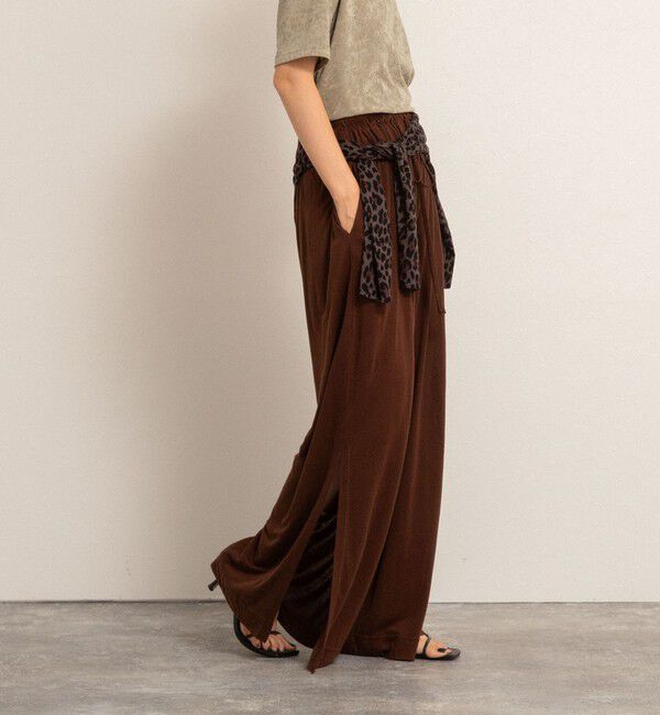 NOLLEY'S「【MAQWEL/マクウェル】ソフトタッチスラブスリットパンツ」|その他|