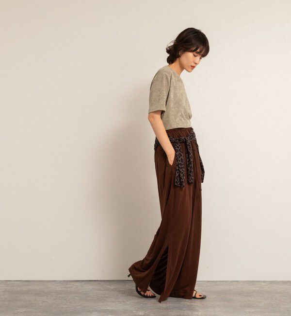 NOLLEY'S「【MAQWEL/マクウェル】ソフトタッチスラブスリットパンツ」|その他|