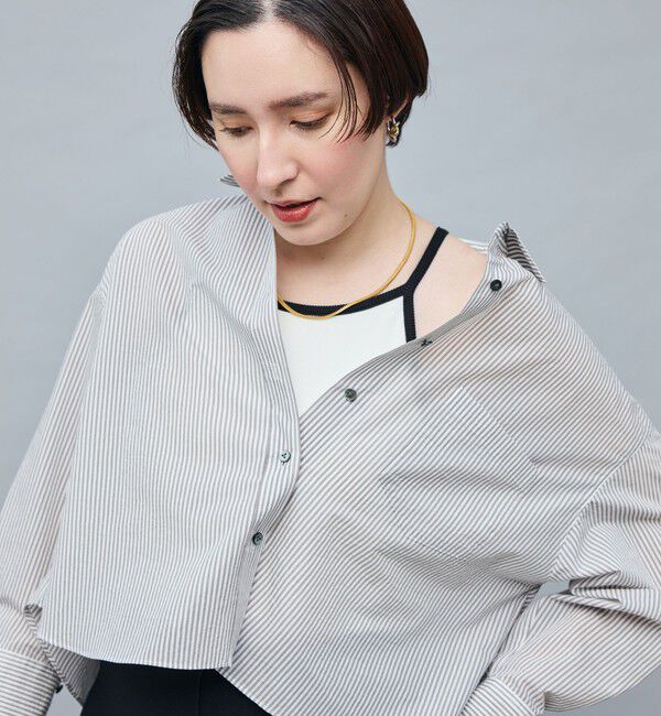 NOLLEY'S sophi「エアリーショートシャツ」|シャツ・ブラウス|