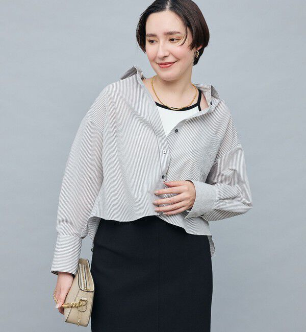 NOLLEY'S sophi「エアリーショートシャツ」|シャツ・ブラウス|