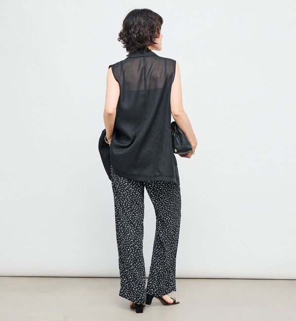 NOLLEY'S「ウォッシャブルバックサテンセミワイドパンツ」|その他|