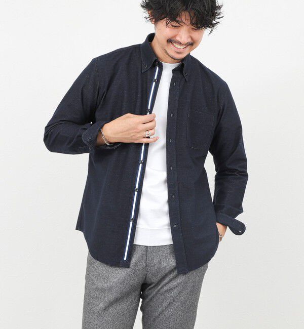 NOLLEY'S goodman「起毛ジャージ テープBD 25AW」|シャツ・ブラウス|