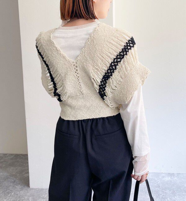fredy emue「ハンドメイドかぎ編みビスチェ」|ニット・セーター|