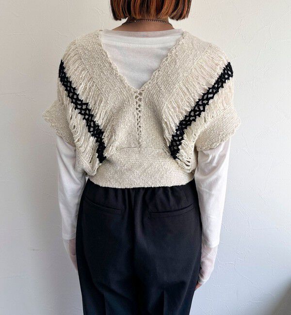 fredy emue「ハンドメイドかぎ編みビスチェ」|ニット・セーター|