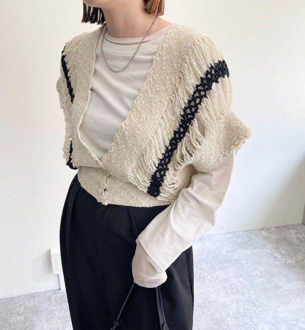 fredy emue「ハンドメイドかぎ編みビスチェ」|ニット・セーター|