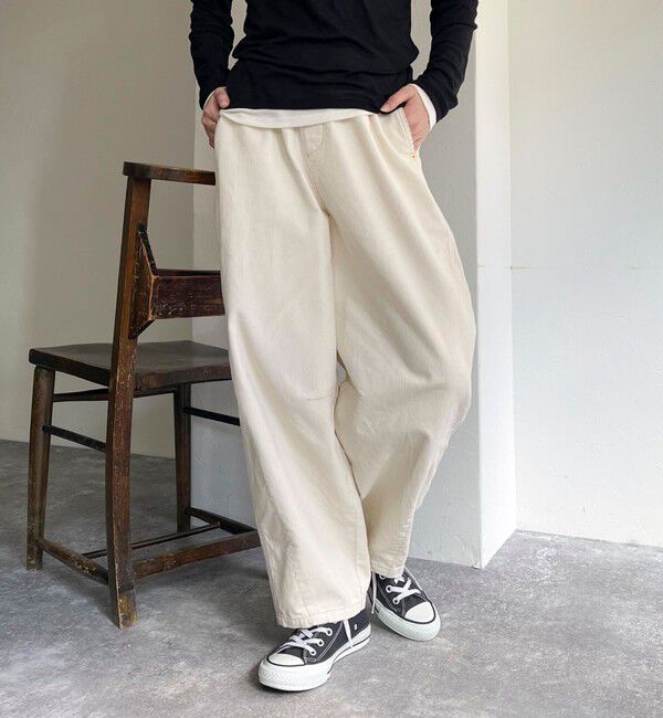 fredy emue「コーデュロイ イージーカーブパンツ」|チノ|