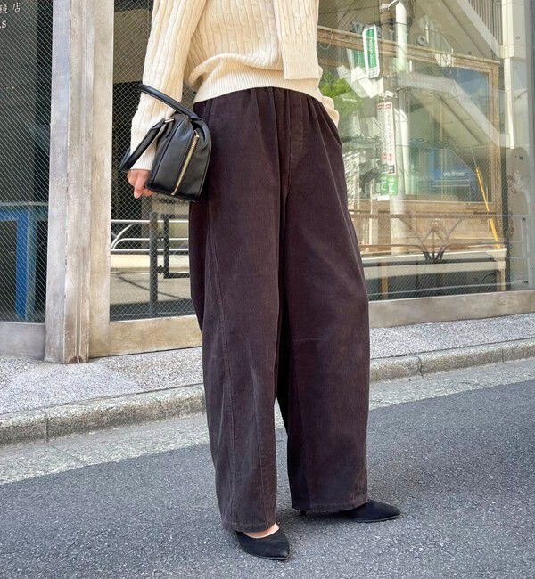 fredy emue「コーデュロイ イージーカーブパンツ」|チノ|