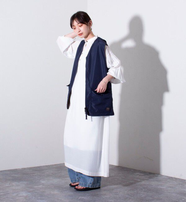 GLOSTER「【TAION/タイオン】ミリタリー Ripstop  Vネックジップリバーシブルベスト ユニセックス」|ベスト・ジレ|