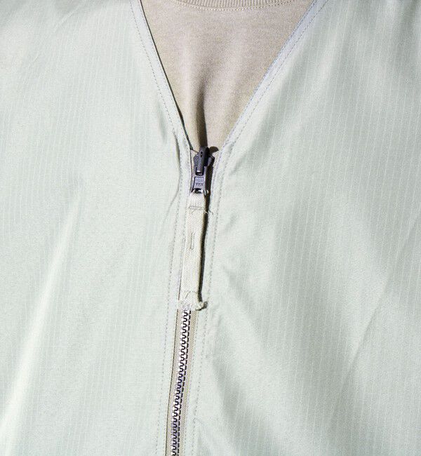 GLOSTER「【TAION/タイオン】ミリタリー Ripstop  Vネックジップリバーシブルベスト ユニセックス」|ベスト・ジレ|