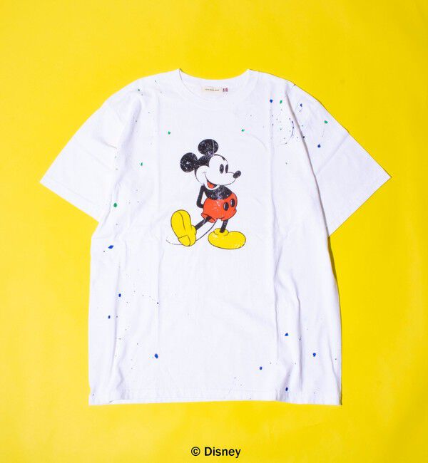 GLOSTER「【GOOD ROCK SPEED】別注ペンキ/ダメージ加工/ミッキー/MICKEY/ Tシャツ」|Tシャツ・カットソー|