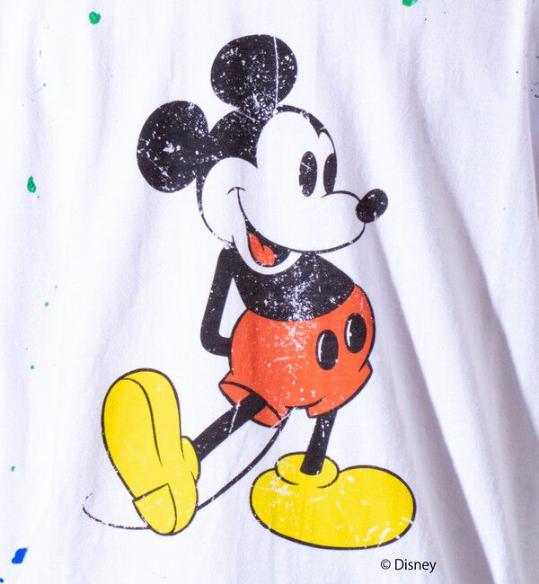 GLOSTER「【GOOD ROCK SPEED】別注ペンキ/ダメージ加工/ミッキー/MICKEY/ Tシャツ」|Tシャツ・カットソー|
