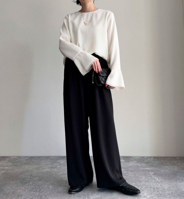 fredy emue「【累計販売数4万本突破！】とろみツイルストレートイージーパンツ」|チノ|