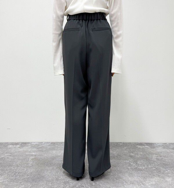 fredy emue「とろみツイルタックスラックス【レングス長め丈あり】」|スラックス|