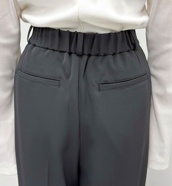 fredy emue「とろみツイルタックスラックス【レングス長め丈あり】」|スラックス|