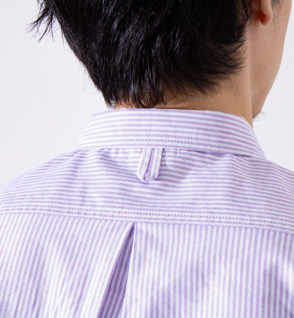 GLOSTER「【GEVACO/ゲバコ】オックスオーバーショールカラー長袖シャツ（無地/ストライプ/ギンガム）」|シャツ・ブラウス|