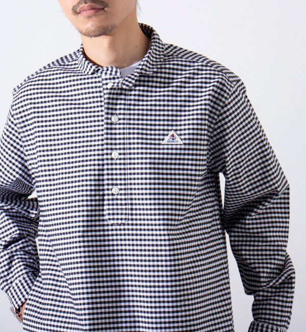 GLOSTER「【GEVACO/ゲバコ】オックスオーバーショールカラー長袖シャツ（無地/ストライプ/ギンガム）」|シャツ・ブラウス|