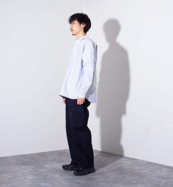 GLOSTER「【GEVACO/ゲバコ】オックスオーバーショールカラー長袖シャツ（無地/ストライプ/ギンガム）」|シャツ・ブラウス|