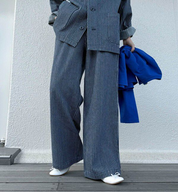 fredy emue「【GEVACO/ゲバコ】《セットアップ対応》タックロングパンツ」|チノ|