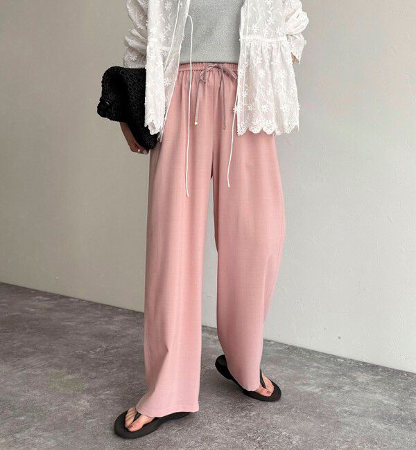 fredy emue「ドライスラブストレートイージーパンツ」|チノ|