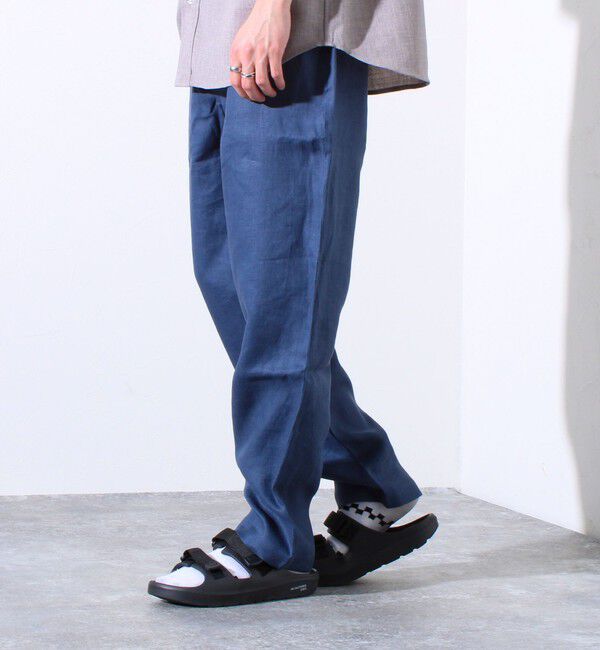 GLOSTER「【GLOSTER/グロスター】リネン100% イージーパンツ リラックスフィット」|チノ|