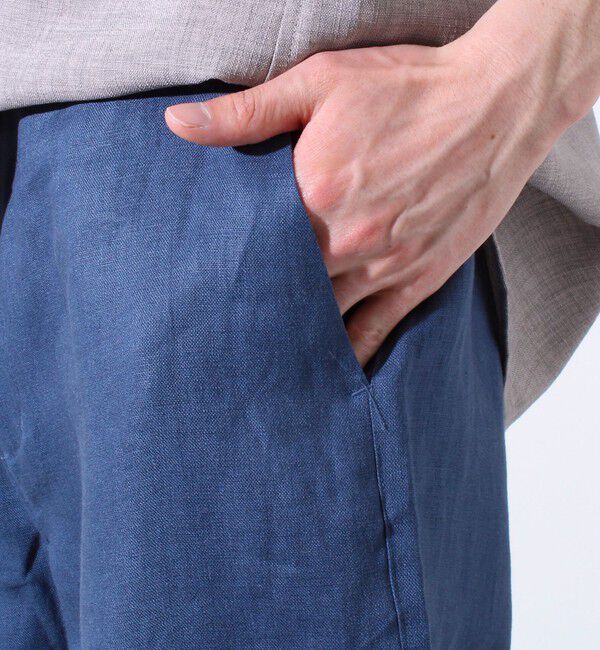 GLOSTER「【GLOSTER/グロスター】リネン100% イージーパンツ リラックスフィット」|チノ|