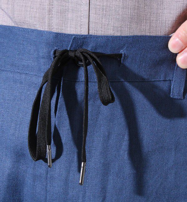 GLOSTER「【GLOSTER/グロスター】リネン100% イージーパンツ リラックスフィット」|チノ|