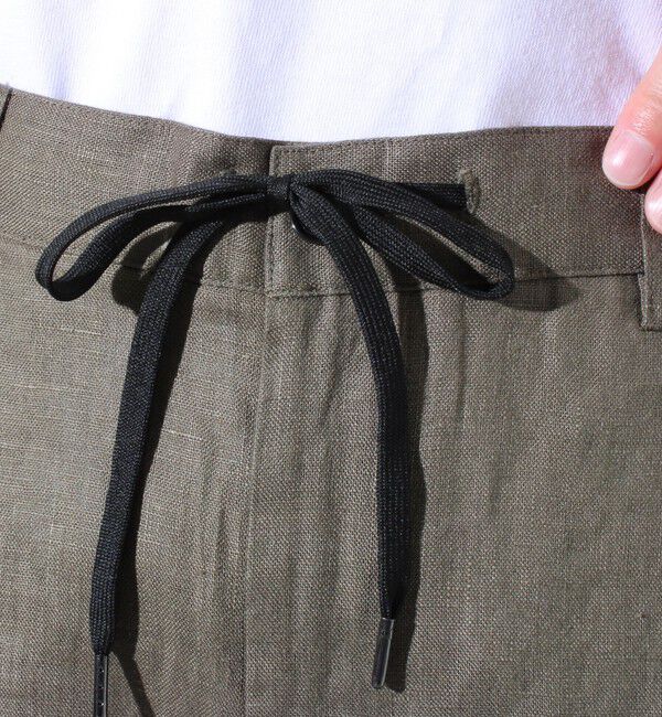 GLOSTER「【GLOSTER/グロスター】リネン100% イージーパンツ リラックスフィット」|チノ|