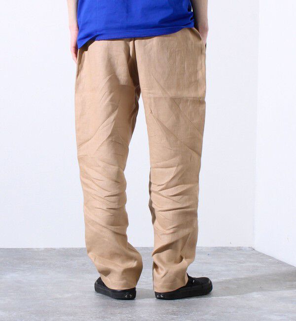 GLOSTER「【GLOSTER/グロスター】リネン100% イージーパンツ リラックスフィット」|チノ|