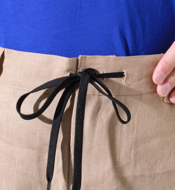 GLOSTER「【GLOSTER/グロスター】リネン100% イージーパンツ リラックスフィット」|チノ|