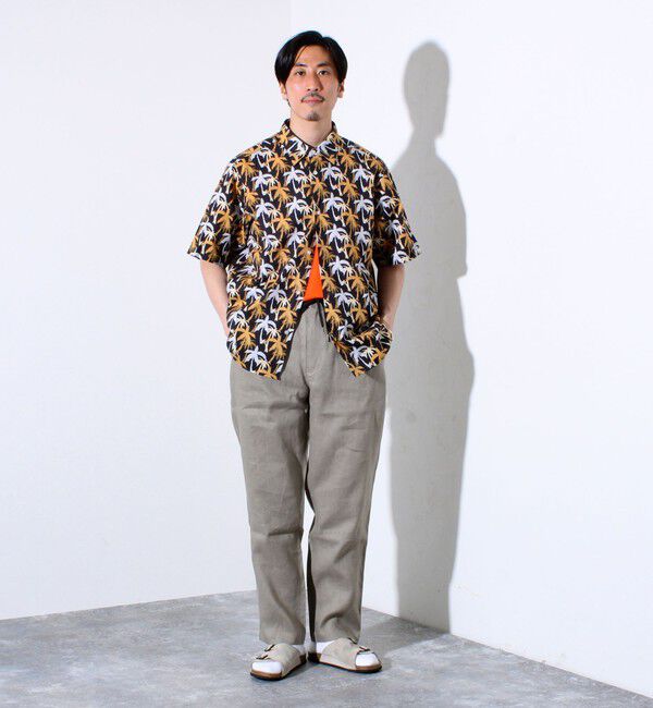 GLOSTER「【GLOSTER/グロスター】リネン100% イージーパンツ リラックスフィット」|チノ|