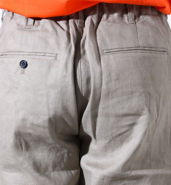 GLOSTER「【GLOSTER/グロスター】リネン100% イージーパンツ リラックスフィット」|チノ|