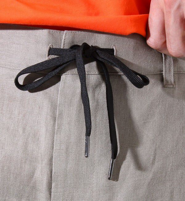 GLOSTER「【GLOSTER/グロスター】リネン100% イージーパンツ リラックスフィット」|チノ|