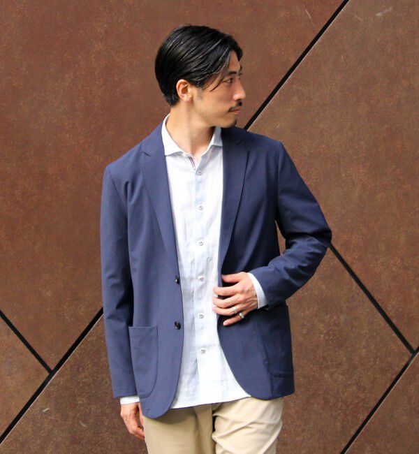 GLOSTER「【GLOSTER/グロスター】COOLMAX ポリトロテーラードジャケット イージーケア 2B」|テーラードジャケット|