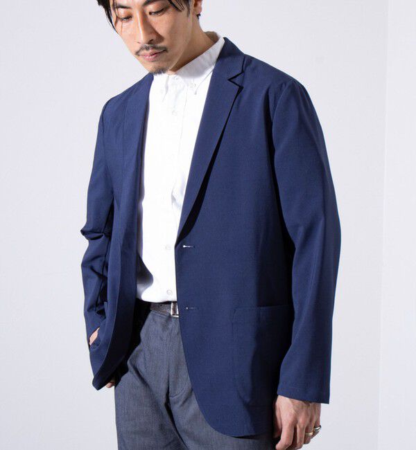 GLOSTER「【GLOSTER/グロスター】COOLMAX ポリトロテーラードジャケット イージーケア 2B」|テーラードジャケット|