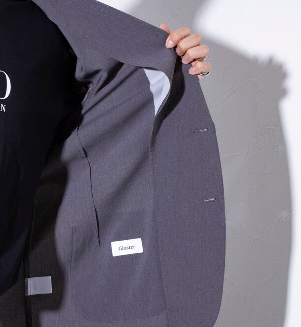 GLOSTER「【GLOSTER/グロスター】COOLMAX ポリトロテーラードジャケット イージーケア 2B」|テーラードジャケット|